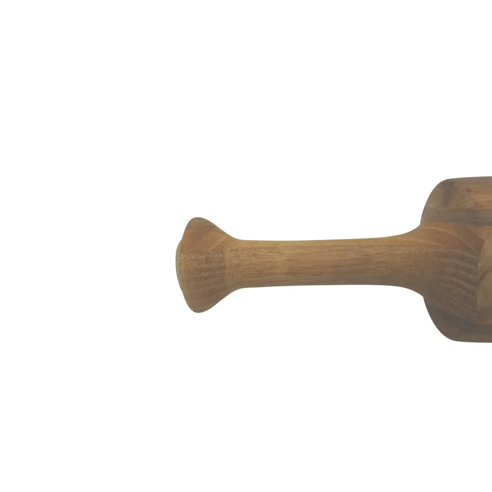 Artisan Handcrafted Mixed Wood Inlay Rolling‎ Pin Geometric Pattern Kitchen Tool